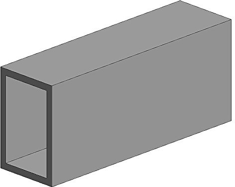 K&S 12 in. L Rectangular Brass Tube 1 pk