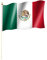 Stockflagge/Stockfahne MEXIKO/MEXICO Flagge/Fahne ca. 30 x 45 cm mit ca. 60cm Stab/Stock
