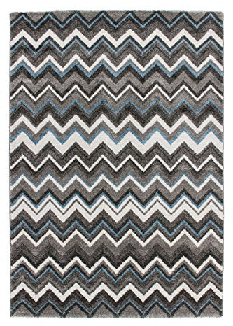 Lalee Teppich, 100% Polypropylen, Grau, 80x300 cm