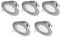 TEVEA PREMIUM LED Einbauleuchte - 230v - LED Einbaustrahler - helles, reines Licht - Deckenspot - Ultra Flach - IP44 - Energieklasse A+ - (5-er set) - Silber - Warmweiss