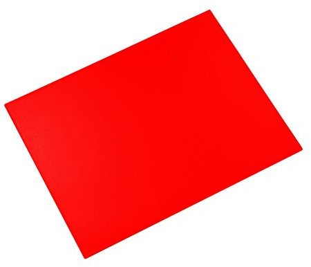 Läufer 40594 Durella Schreibtischunterlage, 40x53 cm, pop-rot, rutschfeste Schreibunterlage für hohen Schreibkomfort, abwischbar