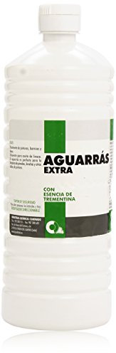 Aguarrás Extra - Disolvente de pinturas, barnices y óleos - con esencia de trementina - 1000 ml