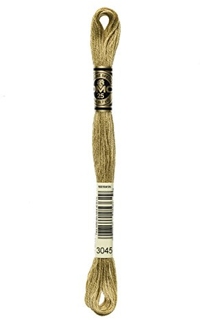 DMC 117MC-3045 Embroidery Floss Cotton 3045 Beige 8 Metres
