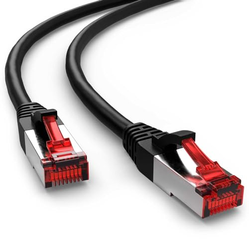 Goobay 68699 CAT 6 Patchkabel, S/FTP (PiMF), Schwarz