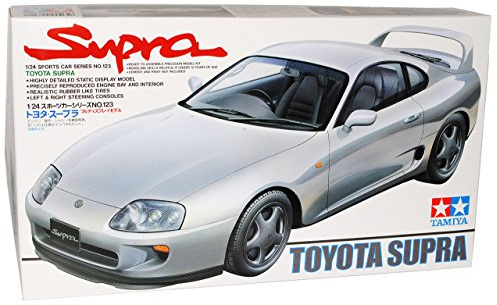 Tamiyia Toyota Supra Coupe Silber MKIV 1993-2002 Kit Bausatz 1/24 Modell Auto mit individiuellem Wunschkennzeichen