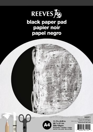 Reeves A4 Paper Pad - Black,8490671