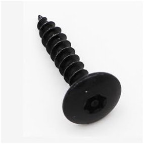 Vis Penture Inviolable 6X30 Filetée sur 30 T30+TET Pointe antifendage type 17 Acier zingué noir-1 piece