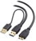 Cable Matters Micro USB 3.0 a USB Splitter Cable (USB Y-Cable, USB Y Cable) 0.5m