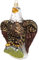 Gentleman American Glatzadler Patriotic Bird Polished Glas Weihnachtsbaumschmuck Tier Souvenir