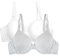 Fruit of the Loom Women's T-Shirt Bra, Opaque, Heather Grey/White, 38 E