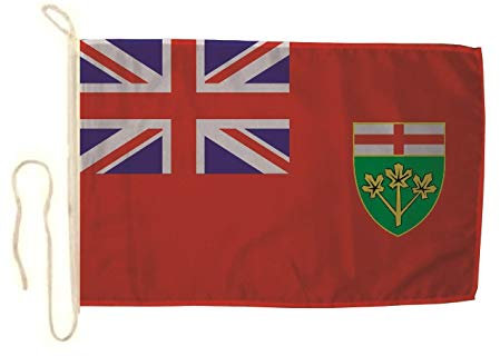 U24 Motorradflagge Ontario Fahne Flagge 20 x 30 cm