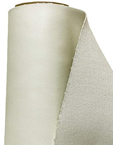 A-Express Kunstleder Lederimitat Wasserdicht Leder Stoff Schneiderei Kleidung Kleid Meterware - Creme - 200cm x 140cm