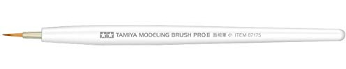 TAMIYA 87175 Pro II Point Small (1) Brush, Making, Craft Tools, Model Building Accessories, Animal Hair, Multi-Coloured