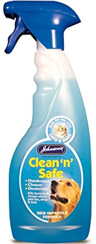 Johnsons Clean 'n' Safe Spray for Cage Birds 500ml 700g - Bulk Deal of 6x
