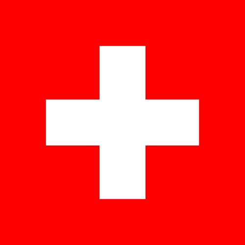 DIPLOMAT Flagge Schweiz (quadratisch) | Fahne 0.06m² | 25x25cm für Flags Autofahnen