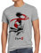 style3 Childhood Hero Fighter T-Shirt Herren final SNES ps ps2 ps3 Street Beat em up Arcade, Größe:XXL, Farbe:Grau meliert