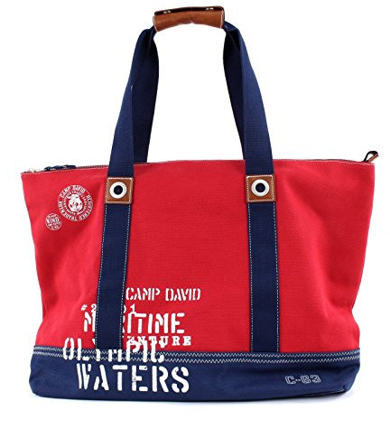 Camp David Deep River Shopper Red