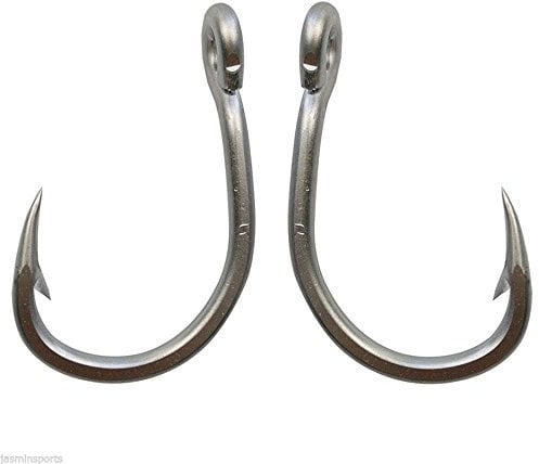 30pcs/lot Live Bait Fishing Hooks 420 Stainless Steel Big Game Saltwater Fishing Circle Hooks Strong Fishhooks(3/0-30PCS)