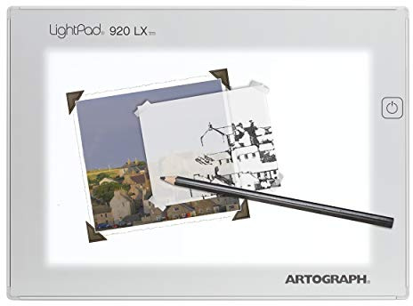 Artograph LightPad 920 LX dünne dimmbare LED-Lichtbox, Weiß, 22,9 x 15,2 cm | 500 bis 6500 Lux Bereich, 6500 K Tageslichtausgleich, Aluminiumrahmen, bewertet 50.000 Stunden, funktioniert unter dickem