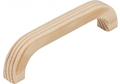 SIRO Möbelgriff Markdorf, Schlicht, Holz fichte roh, 107 mm x 29 mm x 14 mm, LA 96 mm, S301-107HZ16