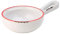 Avebury White & Red Mini Pan 4.5inch / 11cm - Vintage Oven Proof Enamel Style Ramekin and Side Dish