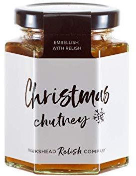Hawkshead Relish Christmas Chutney - 200g | Festive apricot chutney with cranberries, orange, ginger and seasonal spices, handmade in Cumbria