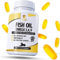 Fish Oil Omega Supplements for Dogs and Cats - 120 Softgels for Pets - Great for Itchy Dry Skin, Allergies & Dandruff • Furever Friendz