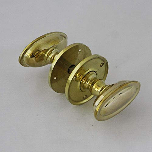 DTB TECH Edwardian Brass Oval Door Knobs