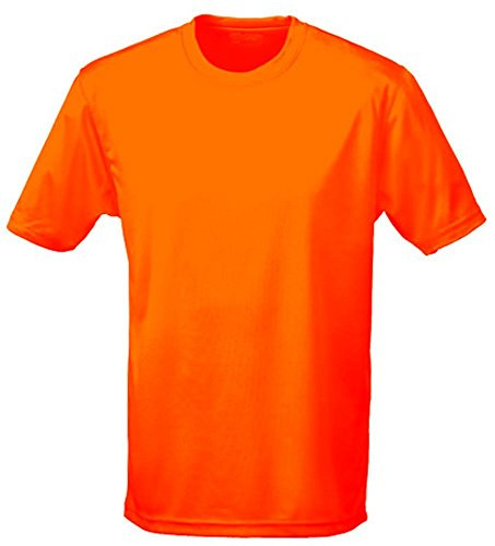 NEON Kinder Sport T-Shirts - Neongelb, Neongrün, Neonpink, Neonorange Kinder Funktionsshirts Trikot für alle Sportarten 3 bis 14 Jahre