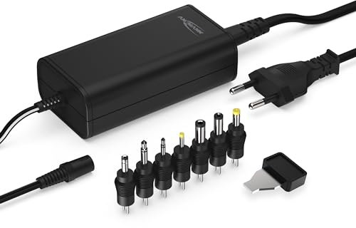 ANSMANN APS 2250 H Universal Stecker Netzteil 24V inkl 7 verschiedende Adapter Stecker - Netzstecker bis max. 2250mA - Netzadapter zur Stromversorgung vieler Elektrokleingeräte von 12-24 Volt regelbar