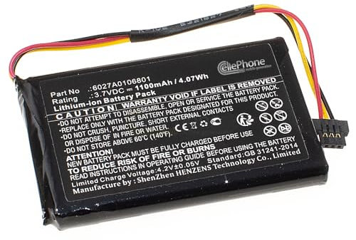 cellePhone Akku Li-Ion kompatibel mit Tomtom XL IQ / V3 / 4EM0.001.01 (Ersatz für 6027A0093901)