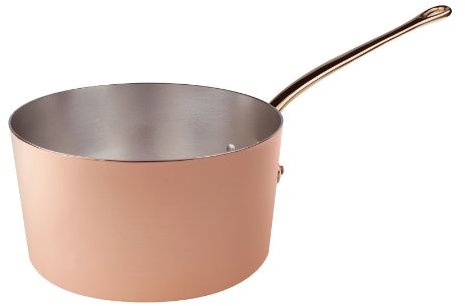 Pentole Agnelli ALCU105F16 Cacerola alta de cobre estañado con 1 manija, 16 cm