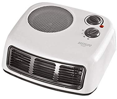 Bastilipo - Riscaldatore orizzontale, 2000W, telaio metallico, bianco, TLM-2000