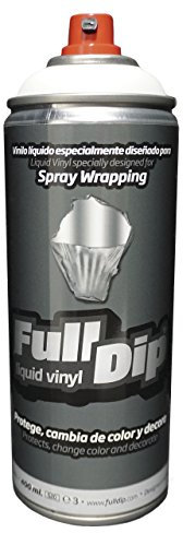 Full Dip Peinture en spray vinyle liquide amovible Blanc mat 400 ml