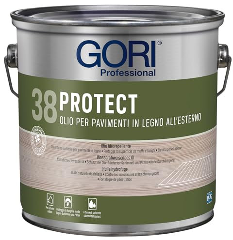 Gori 38 PROTECT Olio per pavimenti in legno esterno Rovere 2,5 l