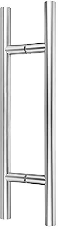 Stoßgriffpaar 500/300 mm für Glas- und Holztüren