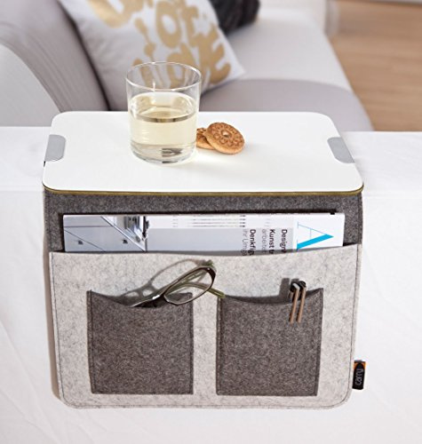 Sofatablett Sofa Butler Sofabutler CARRY grau Armlehne Organizer Sofa Ablage