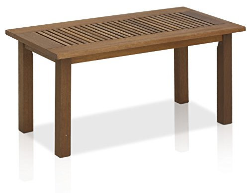 Furinno Tioman Outdoor Tisch in Teaköl, Natur, 43.94 x 89.41 x 42.93 cm