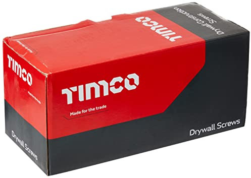 TIMco Vite PH2 per cartongesso, colore: nero (confezione da 1000), 00038DRY