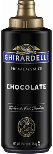 Ghirardelli Chocolate Sauce, Black Label (16oz Squeeze bottle) by Ghirardelli