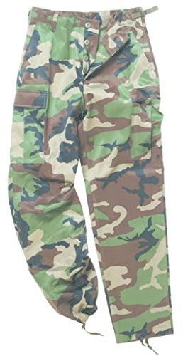 Mil-Tec US Feldhose Typ BDU • Taktische Herren Cargohose mit 6 Taschen & Knieverstärkung • Robuste Einsatzhose aus Baumwolle & Polyester • Verstellbare Bundweite & Beinabschluss mit Zugband