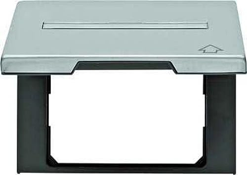 Anillo adaptador con tapa y portaetiquetas para tapa 50 x 50 mm., K.5, aluminio