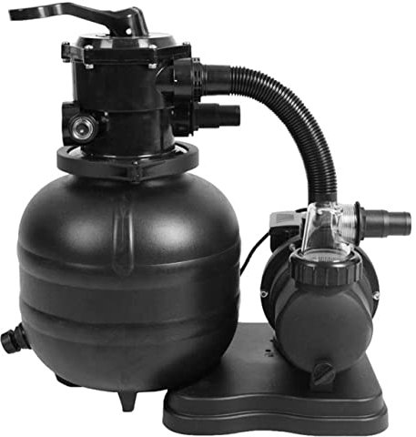 anaterra® Pompe Filtre à Sable pour Piscine - Électrique, 7,0 et 4,5m³/h, 7000l/h, Vanne à 7 Voies, Raccords de Tuyau : 32/38mm - Système Préfiltration