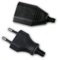 Set Europa-Kupplung & Stecker, schwarz, 250V/2,5A
