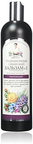 Grandma Agafia Traditional Siberian Conditioner with Propolis & Cedar - Natürlicher Haar-Conditioner zur Stärkung & Regeneration - Mit Bio-Blumenwachs, Zedernholzöl & Ginseng - Ohne Parabene - 550 ml