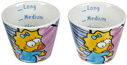 Egan PTS83/2R Bicchierini caffè, Modello Maggie, Porcellana, Multicolore, 2 unità (Confezione da 1)