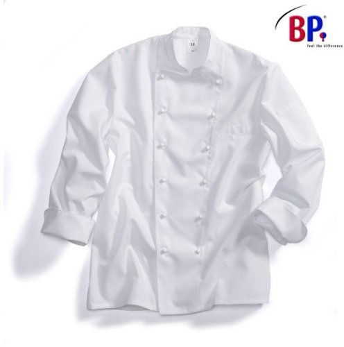 BP 1503-400-21-44 Kochjacke, 1/1 Ärmel mit Manschetten, 215,00 g/m² Stoffmischung, weiß, 44