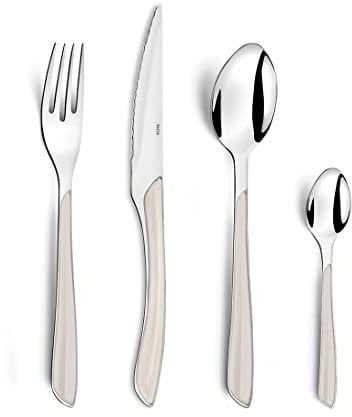 Amefa ECLAT Cuberterías combinadas, Acero Inoxidable, Blanco, 25 cm, 24