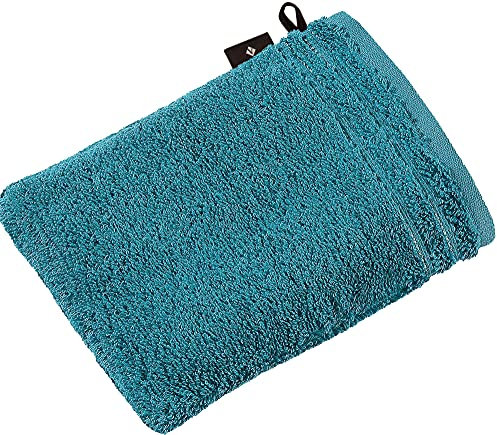 Vossen Waschhandschuh Calypso Feeling Walk-Frottier smaragd Größe 16x22 cm