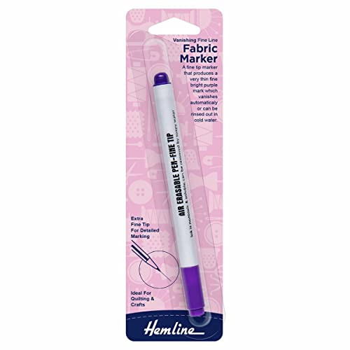 Hemline fine line vanishing fabric marker